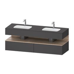 Duravit Qatego Einbauwaschtisch, Konsolen-WT-unterbau 550x1600x600mm Eiche Mar... DURAVIT-QA4797055490000 4067116189858 (Abb. 1)