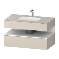 Duravit Qatego Einbauwaschtisch mit Konsolenwaschtischunterbau 550x1000x600mm ... DURAVIT-QA4786018830000 4067116238730 (Abb. 1)