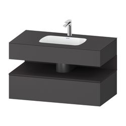Duravit Qatego Einbauwaschtisch mit Konsolenwaschtischunterbau 550x1000x600mm ... DURAVIT-QA4786080490010 4067116251166 (Abb. 1)