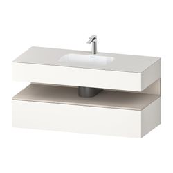Duravit Qatego Einbauwaschtisch mit Konsolenwaschtischunterbau 550x1200x600mm ... DURAVIT-QA4787091840000 4067116240504 (Abb. 1)