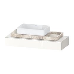 Duravit Qatego Konsole 480x1200-2000x170mm, 1 Ausschnitt/Waschplatz, Weiß Hoch... DURAVIT-QA4699022220000 4067116204636 (Abb. 1)