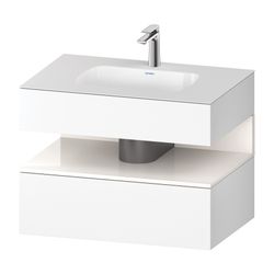 Duravit Qatego Einbauwaschtisch mit Konsolenwaschtischunterbau 550x800x600mm W... DURAVIT-QA4785022180010 4067116248937 (Abb. 1)