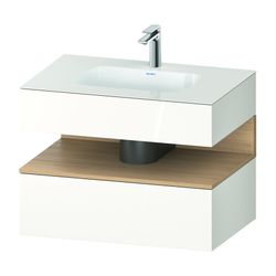 Duravit Qatego Einbauwaschtisch mit Konsolenwaschtischunterbau 550x800x600mm N... DURAVIT-QA4785030220010 4067116249491 (Abb. 1)