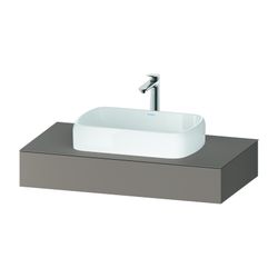 Duravit Qatego Konsole 550x1000x170mm, 1 Ausschnitt/Waschplatz, Basalt Matt, o... DURAVIT-QA4801043430000 4067116258509 (Abb. 1)