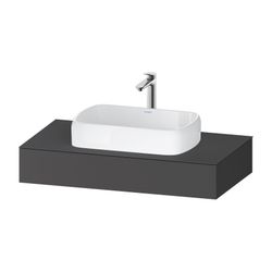 Duravit Qatego Konsole 550x1000x170mm, 1 Ausschnitt/Waschplatz, Graphit Matt, ... DURAVIT-QA4801049490000 4067116258516 (Abb. 1)