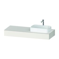 Duravit Qatego Konsole 550x1400x170mm, 1 Ausschnitt/Waschplatz, Weiß SM, ohne ... DURAVIT-QA4804084840000 4067116258790 (Abb. 1)