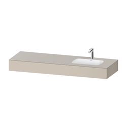 Duravit Qatego Einbauwaschtisch mit Konsole 550x1600x170mm, Taupe SM, mit Über... DURAVIT-QA4694083830000 4067116259506 (Abb. 1)