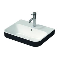 Duravit Happy D.2 Plus Aufsatzbecken 500mm, Weiß Hochglanz/Anthrazit Matt rechtecki... DURAVIT-2360506100 4053424896892 (Abb. 1)