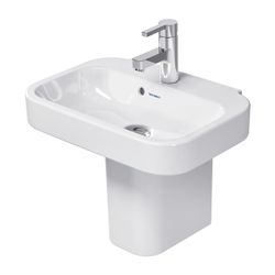 Duravit Happy D.2 Handwaschbecken 360x500x145mm, Weiß Hochglanz, Rechteckig,1 Wasch... DURAVIT-0709500000 4021534855832 (Abb. 1)