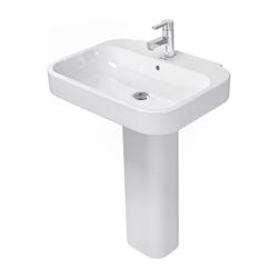 Duravit Happy D.2 Waschtisch 495x650x175mm wandhängend Weiß Hochglanz, Rechteckig, ... DURAVIT-2316650000 4021534848759 (Abb. 1)
