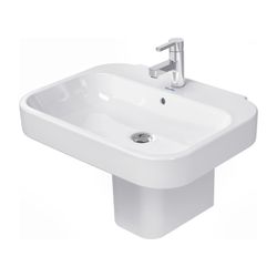 Duravit Happy D.2 Waschtisch 495x650x175mm wandhängend Weiß Hochglanz, Rechteckig, ... DURAVIT-2316650000 4021534848759 (Abb. 1)