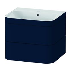 Duravit Happy D.2 Waschtisch-Set C-bonded wh Dekor, 490x575x480mm Nachtblau Seiden... DURAVIT-HP4635N9898 4053424978024 (Abb. 1)
