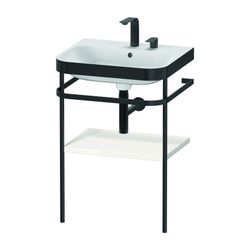 Duravit Happy D.2 Waschtisch-Set C-bonded Metallkonsole Dekor 490x575x850mm, Taupe... DURAVIT-HP4735N8383 4067116019469 (Abb. 1)
