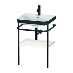 Duravit Happy D.2 Waschtisch-Set C-bonded Metallkonsole Dekor, 490x575x850mm, Weiß... DURAVIT-HP4735O2222 4063382004093 (Abb. 1)