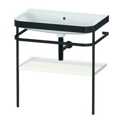 Duravit Happy D.2 Waschtisch-Set C-bonded Metallkonsole Echtholzfurnier, 490x775x8... DURAVIT-HP4737N2222 4063382004420 (Abb. 1)
