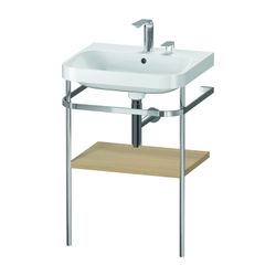 Duravit Happy D.2 Waschtisch-Set C-shaped Metallkonsole 490x575x850mm, Mediterrane... DURAVIT-HP4835E7171 4063382005694 (Abb. 1)