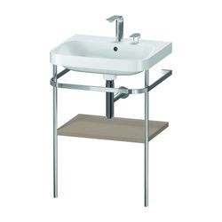Duravit Happy D.2 Waschtisch-Set C-shaped Metallkonsole 490x575x850mm, Leinen, 2 H... DURAVIT-HP4835E7575 4063382005663 (Abb. 1)