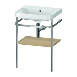Duravit Happy D.2 Waschtisch-Set C-shaped Metallkonsole 490x575x850mm, Mediterrane... DURAVIT-HP4835N7171 4063382005366 (Abb. 1)