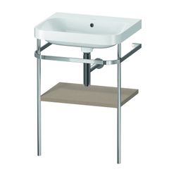 Duravit Happy D.2 Waschtisch-Set C-shaped Metallkonsole 490x575x850mm, Leinen, ohn... DURAVIT-HP4835N7575 4063382005335 (Abb. 1)