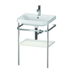 Duravit Happy D.2 Waschtisch-Set C-shaped Metallkonsole 490x575x850mm, Nordic Weiß... DURAVIT-HP4835O3939 4063382005496 (Abb. 1)
