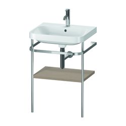 Duravit Happy D.2 Waschtisch-Set C-shaped Metallkonsole 490x575x850mm, Leinen, 1 H... DURAVIT-HP4835O7575 4063382005441 (Abb. 1)