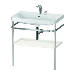 Duravit Happy D.2 Waschtisch-Set C-shaped Metallkonsole 490x775x850mm, Weiß, 2 HL,... DURAVIT-HP4837E2222 4063382006097 (Abb. 1)