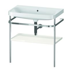Duravit Happy D.2 Waschtisch-Set C-shaped Metallkonsole 490x775x850mm, Weiß, ohne ... DURAVIT-HP4837N2222 4063382005762 (Abb. 1)