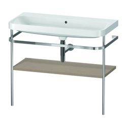 Duravit Happy D.2 Waschtisch-Set C-shaped Metallkonsole 490x975x850mm, Leinen, ohn... DURAVIT-HP4838N7575 4063382006219 (Abb. 1)