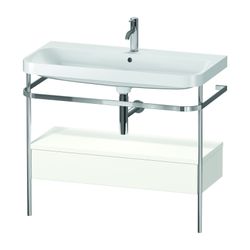 Duravit Happy D.2 Waschtisch-Set C-shaped Metallkonsole, SK Dekor, 490x975x850mm, ... DURAVIT-HP4843O3636 4053424997803 (Abb. 1)