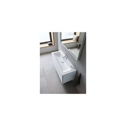 Duravit ME by Starck Waschtisch 490x1230x180mm WonderGliss Weiß HG, Rechteckig, 1 ... DURAVIT-23611200001 4053424897035 (Abb. 1)