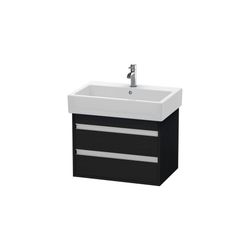 Duravit Ketho Waschtischunterbau wandhäng. 440x650x480mm, Eiche Mattschwarz, Griff... DURAVIT-KT662401616 4063382149756 (Abb. 1)
