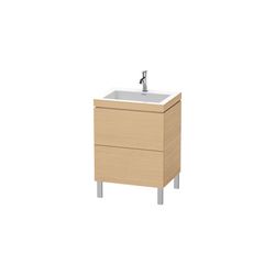 Duravit L-Cube Waschtisch-Set C-bonded bodenst. Dekor, 480x600x698mm Natur Eiche M... DURAVIT-LC6936O3030 4063382088888 (Abb. 1)