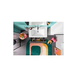 Duravit D-Neo Waschtisch 480x800x165mm, Weiß Hochglanz, Rechteckig, 1 Waschplatz/HL... DURAVIT-2367800000 4053424981970 (Abb. 1)