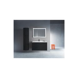 Duravit L-Cube Hochschrank Echtholzfurnier 243x400x1760mm Eiche Mattschwarz, 1 Tür... DURAVIT-LC1170R1616 4063382092052 (Abb. 1)