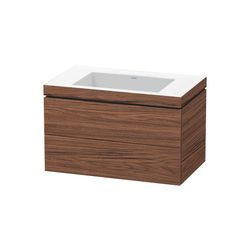 Duravit L-Cube Waschtisch-Set C-bonded wh Dekor, 480x800x500mm Nusb.dunkel Matt, G... DURAVIT-LC6927N2121 4053424651910 (Abb. 1)