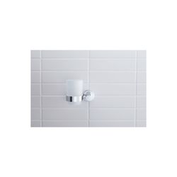 Duravit D-Code Zahnputzbecher 102x118x97mm, Chrom/Mattweiß, Schraubbefestigung, wan... DURAVIT-0099191000 4021534636165 (Abb. 1)