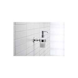 Duravit D-Code Seifenspender 145x69x220mm, Chrom/Mattweiß, Glas/Messing, Schraubbef... DURAVIT-0099161000 4021534576591 (Abb. 1)