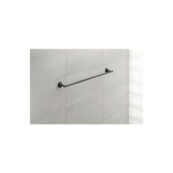 Duravit Starck T Handtuchhalter 73x810x50mm, Mattschwarz, Messing, 1 Arm, mit Befes... DURAVIT-0099434600 4053424703046 (Abb. 1)