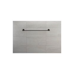 Duravit Starck T Handtuchhalter 73x810x50mm, Mattschwarz, Messing, 1 Arm, mit Befes... DURAVIT-0099434600 4053424703046 (Abb. 1)
