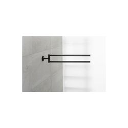 Duravit Starck T Handtuchhalter 486x88x57mm, Mattschwarz, Messing, 2 Arme, mit Befe... DURAVIT-0099414600 4053424703022 (Abb. 1)
