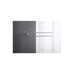 Duravit Starck T Handtuchhalter 486x88x57mm, Chrom glänzend, Messing, 2 Arme, mit B... DURAVIT-0099411000 4053424693859 (Abb. 1)