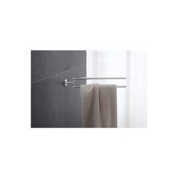 Duravit Starck T Handtuchhalter 486x88x57mm, Chrom glänzend, Messing, 2 Arme, mit B... DURAVIT-0099411000 4053424693859 (Abb. 1)