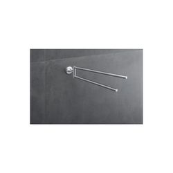 Duravit Starck T Handtuchhalter 486x88x57mm, Chrom glänzend, Messing, 2 Arme, mit B... DURAVIT-0099411000 4053424693859 (Abb. 1)