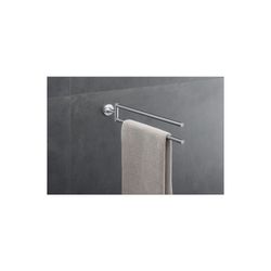 Duravit Starck T Handtuchhalter 486x88x57mm, Chrom glänzend, Messing, 2 Arme, mit B... DURAVIT-0099411000 4053424693859 (Abb. 1)