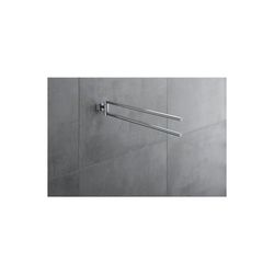 Duravit Karree Handtuchhalter 68x450x75mm, Chrom, Messing, 2 Arme, mit Befestigungs... DURAVIT-0099581000 4021534901133 (Abb. 1)