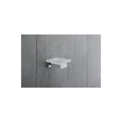 Duravit Karree Seifenschale 115x122x50mm, Chrom/Mattweiß, Messing/Glas, wandhängend... DURAVIT-0099521000 4021534901096 (Abb. 1)