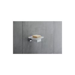 Duravit Karree Seifenschale 115x122x50mm, Chrom/Mattweiß, Messing/Glas, wandhängend... DURAVIT-0099521000 4021534901096 (Abb. 1)
