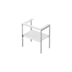 Duravit White Tulip Metallkonsole 450x684x760mm, Weiß Hochglanz, 1 Ablagefläche, I... DURAVIT-WT454008585 4063382125941 (Abb. 1)