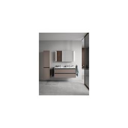 Duravit Ketho.2 Hochschrank Dekor 360x400x1760mm Basalt Matt, 2 Türen L, Griff... DURAVIT-K21329L43430000 4063382817754 (Abb. 1)