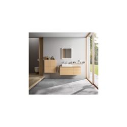 Duravit L-Cube Regalelement Wandmontage 140x800x120mm, Mattweiß, 3 oF, mit Befesti... DURAVIT-LC120001818 4053424297613 (Abb. 1)